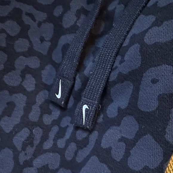 Nike Black Leopard Print Joggers - Picture 3 of 4